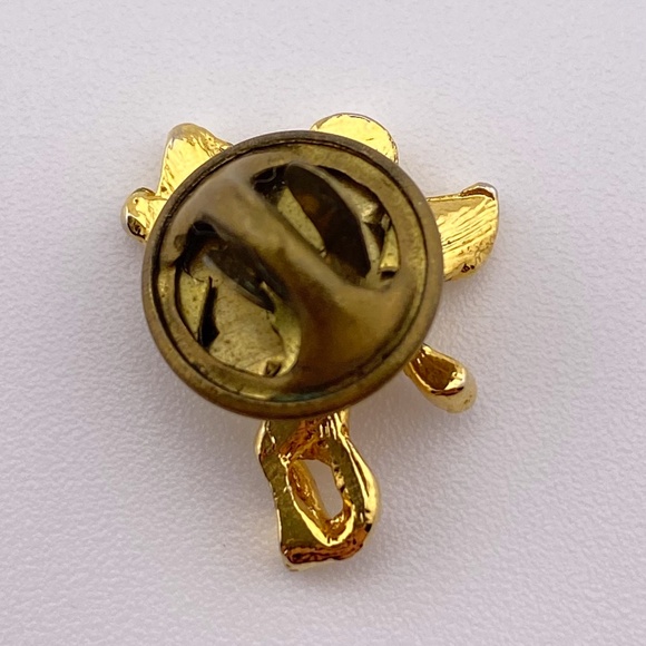 Vintage Cherub Angel Gold Tone Lapel Pin - Picture 6 of 9